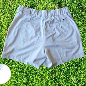 Women's White NIKE DRI FIT Golf Shorts
